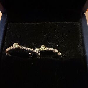 Pandora women’s diamond stacker rings